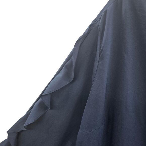 Ava & Viv Top Womens Size 4X Plus Size Tunic Blue Shirt Long Sleeve Work Career - Picture 4 of 9